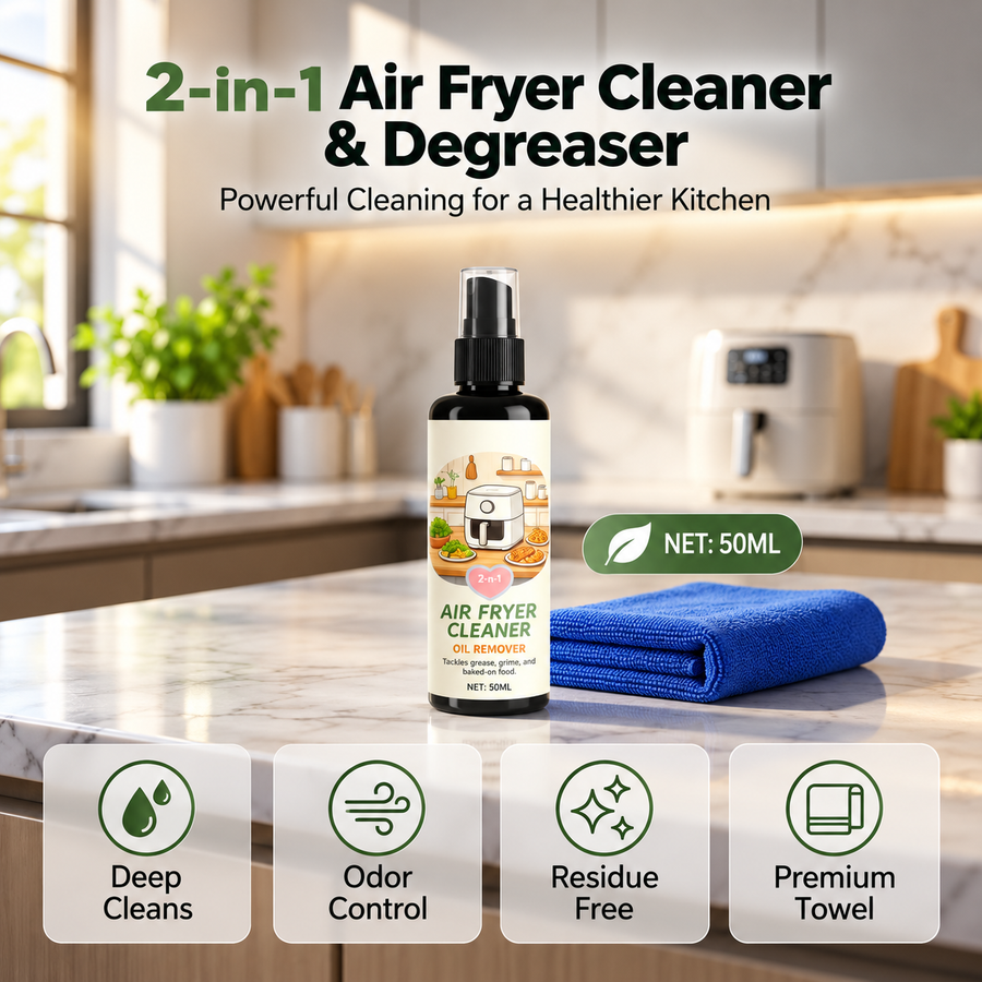 Air fryer cleaner for everyday kitchen cleanup