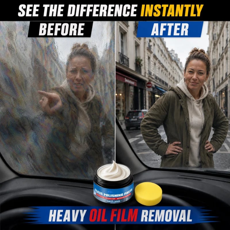 🔥Limited Time Promotion 50% OFF🔥Car Glass Oil Film Remover Paste