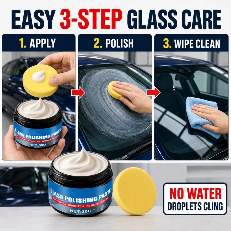 🔥Limited Time Promotion 50% OFF🔥Car Glass Oil Film Remover Paste