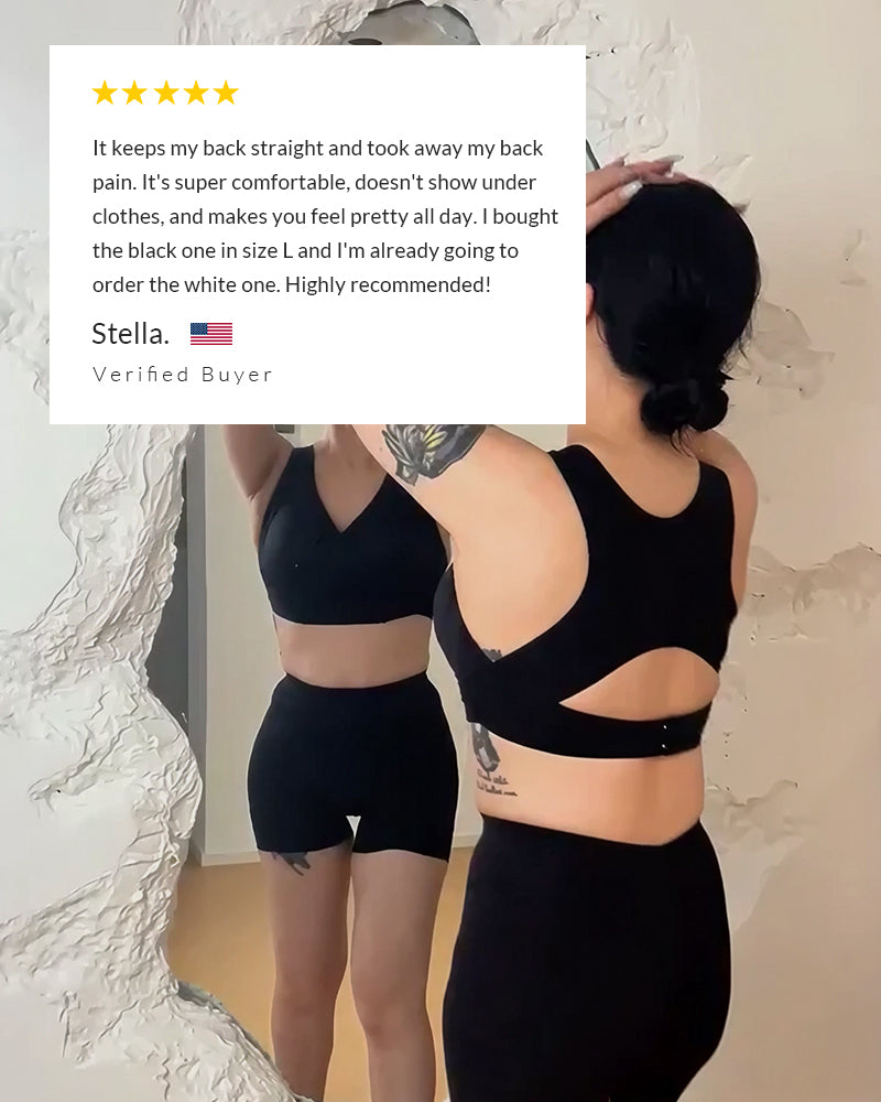 🔥Limited Time Promotion 50% OFF🔥 Front Closure Cross-Back Wireless Posture Bra