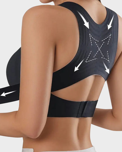 🔥Limited Time Promotion 50% OFF🔥 Front Closure Cross-Back Wireless Posture Bra