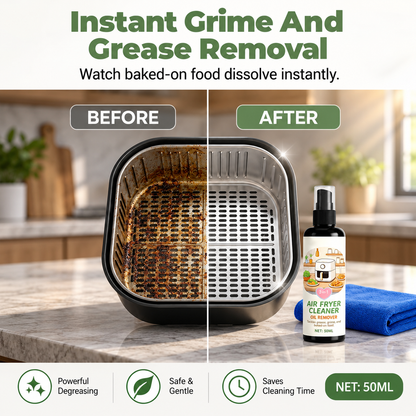 🔥Limited Time Promotion 50% OFF🔥2-in-1 Air Fryer Cleaner and Degreaser Spray-50ml+Towel