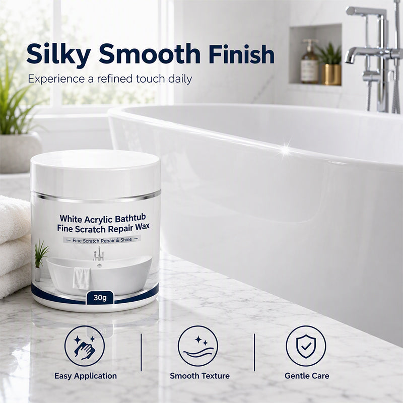 🔥Limited Time Promotion 50% OFF🔥White Acrylic Bathtub Fine Scratch Repair Wax