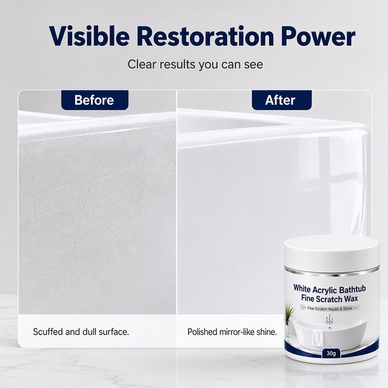 🔥Limited Time Promotion 50% OFF🔥White Acrylic Bathtub Fine Scratch Repair Wax
