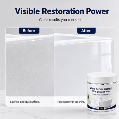 🔥Limited Time Promotion 50% OFF🔥White Acrylic Bathtub Fine Scratch Repair Wax
