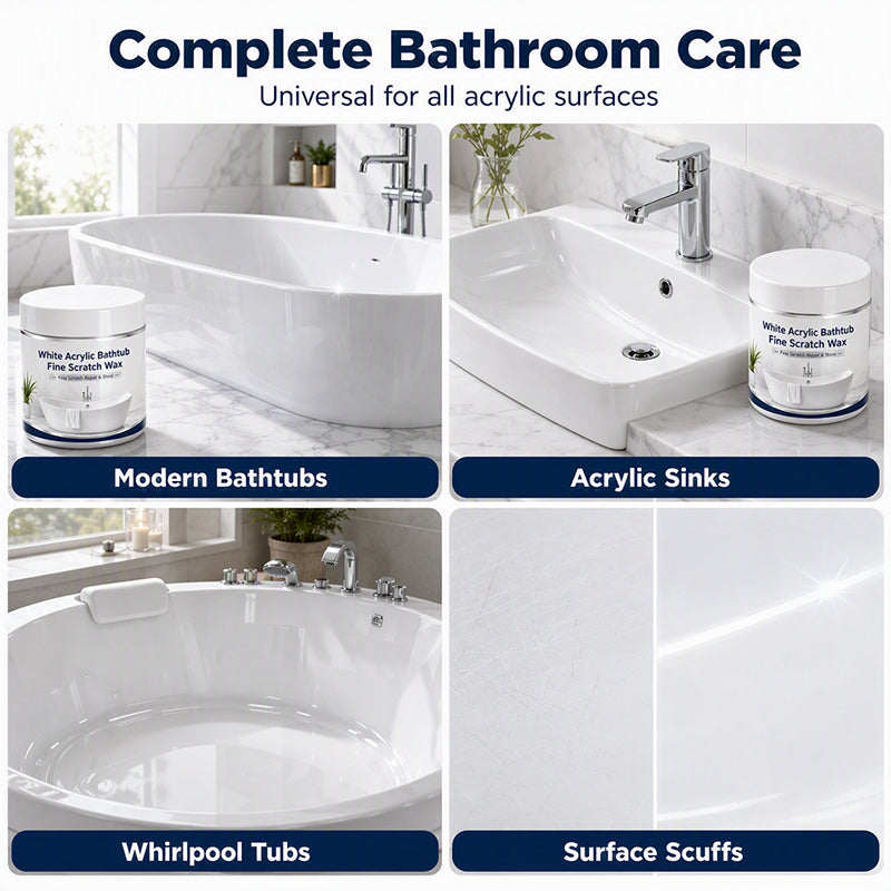 🔥Limited Time Promotion 50% OFF🔥White Acrylic Bathtub Fine Scratch Repair Wax
