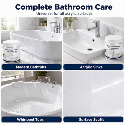 🔥Limited Time Promotion 50% OFF🔥White Acrylic Bathtub Fine Scratch Repair Wax